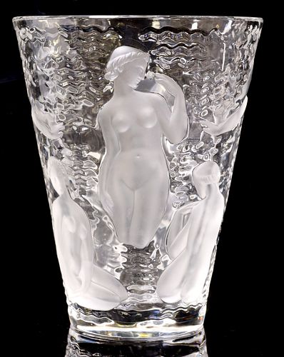 LARGE LALIQUE ONDINES CLEAR &AMP;