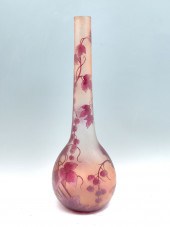 LARGE LEGRAS CAMEO RASPBERRY V