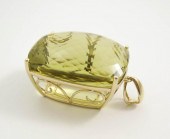LARGE LEMON CITRINE AND FOURTE