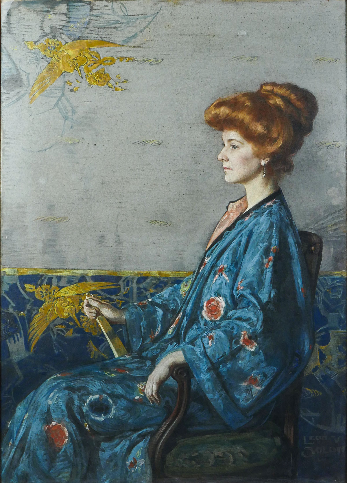 LARGE LEON VICTOR SOLON PORTRAIT