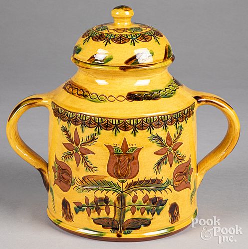 LARGE LESTER BREININGER REDWARE