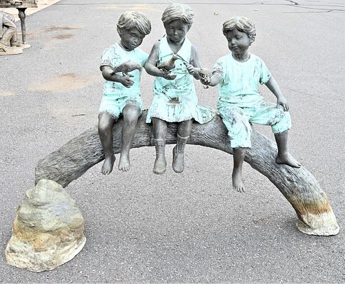 LARGE LIFESIZE BRONZE FIGURAL