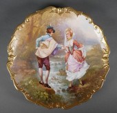 LARGE LIMOGES PORCELAIN CHARGE