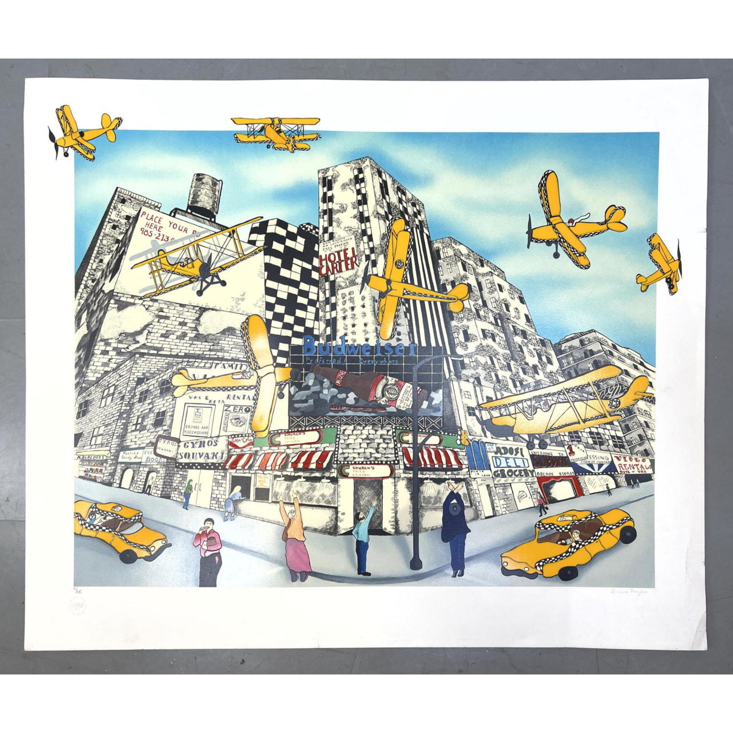 Large Linnea Pergola Lithograph