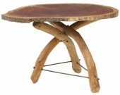 LARGE LIVE EDGE SLAB TOP TABLE
