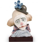 LARGE LLADRO CLOWN BUSTDESCRIP