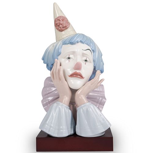 LARGE LLADRO CLOWN BUSTDESCRIPTION: