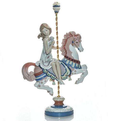 LARGE LLADRO FIGURINE, GIRL ON