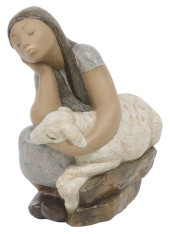 LARGE LLADRO GRES FIGURE SLEEP