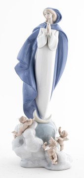 LARGE LLADRO PORCELAIN MADONNA