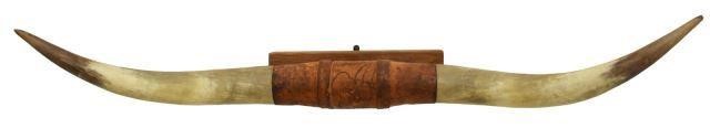 LARGE LONGHORN STEER TROPHY RACK