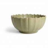 LARGE LONGQUAN CELADON CARVED