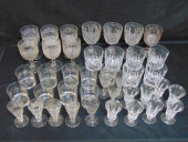 LARGE LOT EARLY STEMWARE, 6 GO