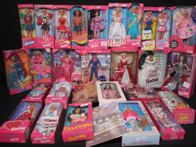 Large lot of 27 Barbie dolls