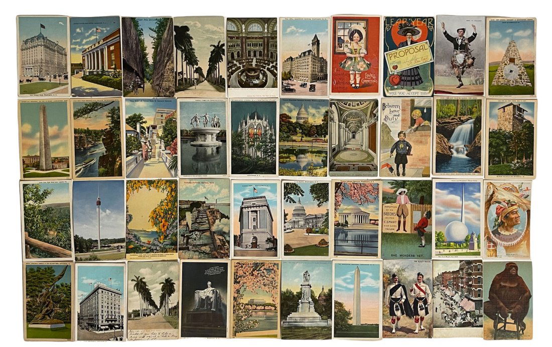 LARGE LOT OF 40 EARLY POSTCARDS -
