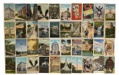 LARGE LOT OF 40 EARLY POSTCARD