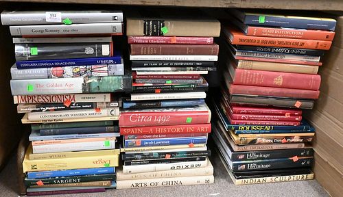 LARGE LOT OF ART REFERENCE BOOKS,