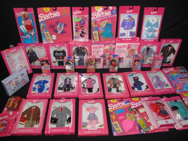 Large lot of assorted Barbie doll