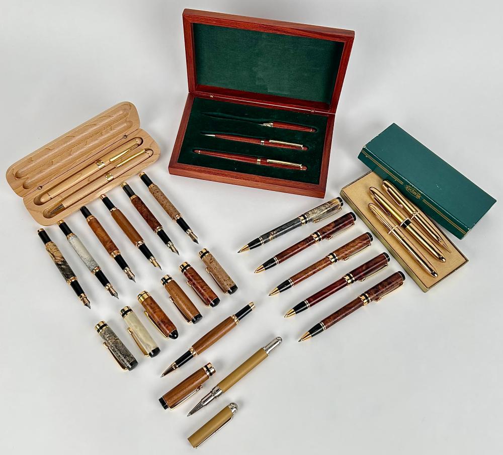 LARGE LOT OF ASSORTED PENS AND