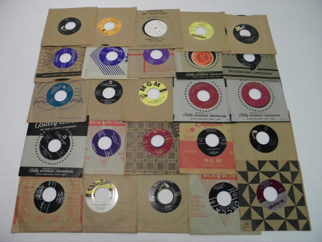Large lot of assorted vintage 45
