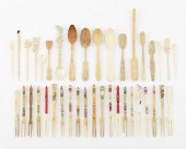 LARGE LOT OF BONE AND PLASTIC
