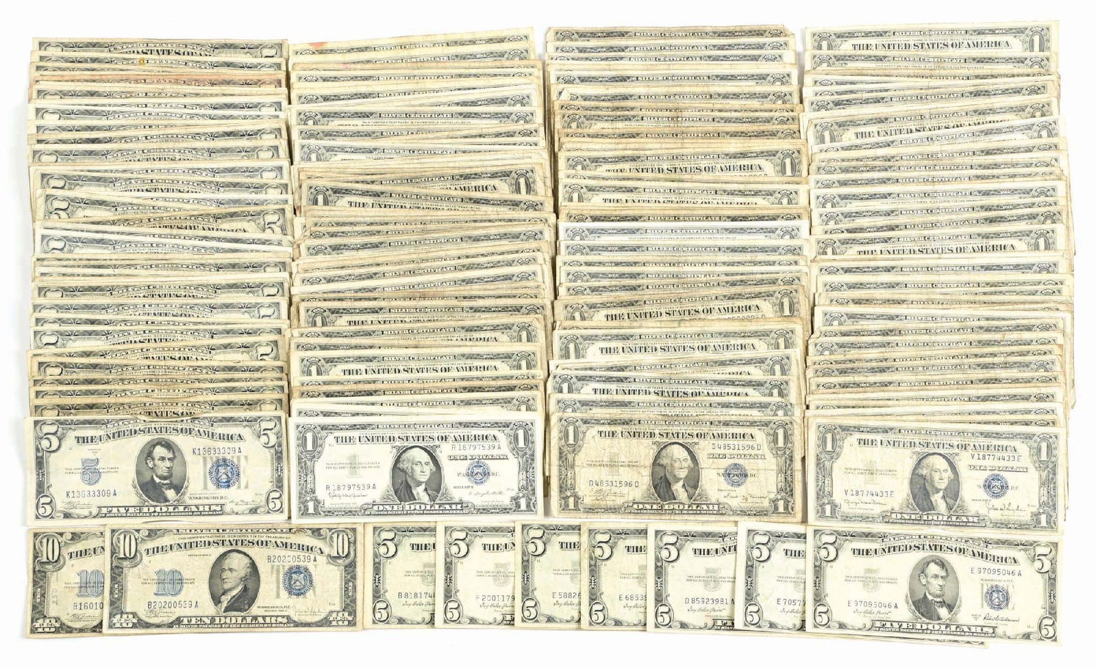 LARGE LOT OF CURRENCY SILVER