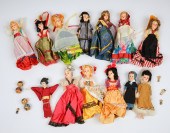 Large lot of dolls of the worl