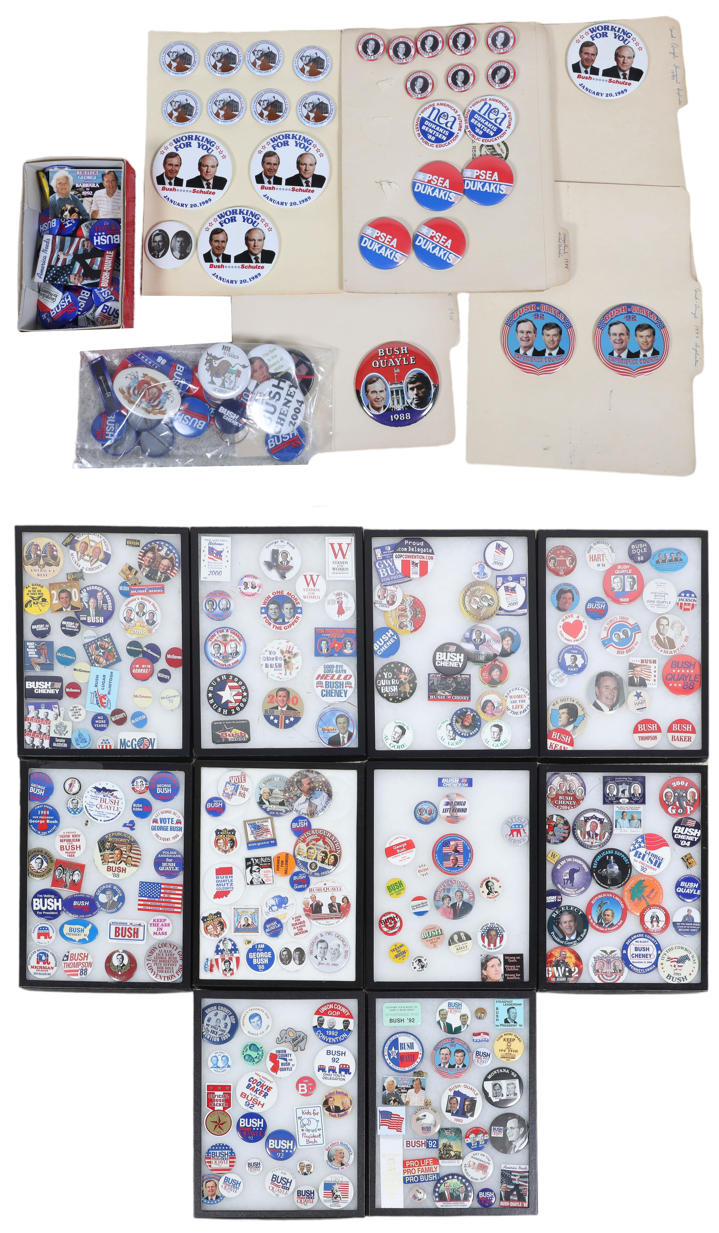 Large lot of George W Bush & George