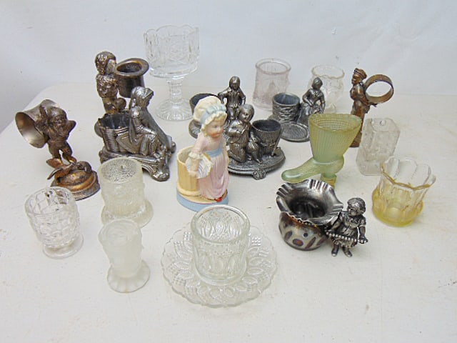 LARGE LOT OF GLASS & SILVER