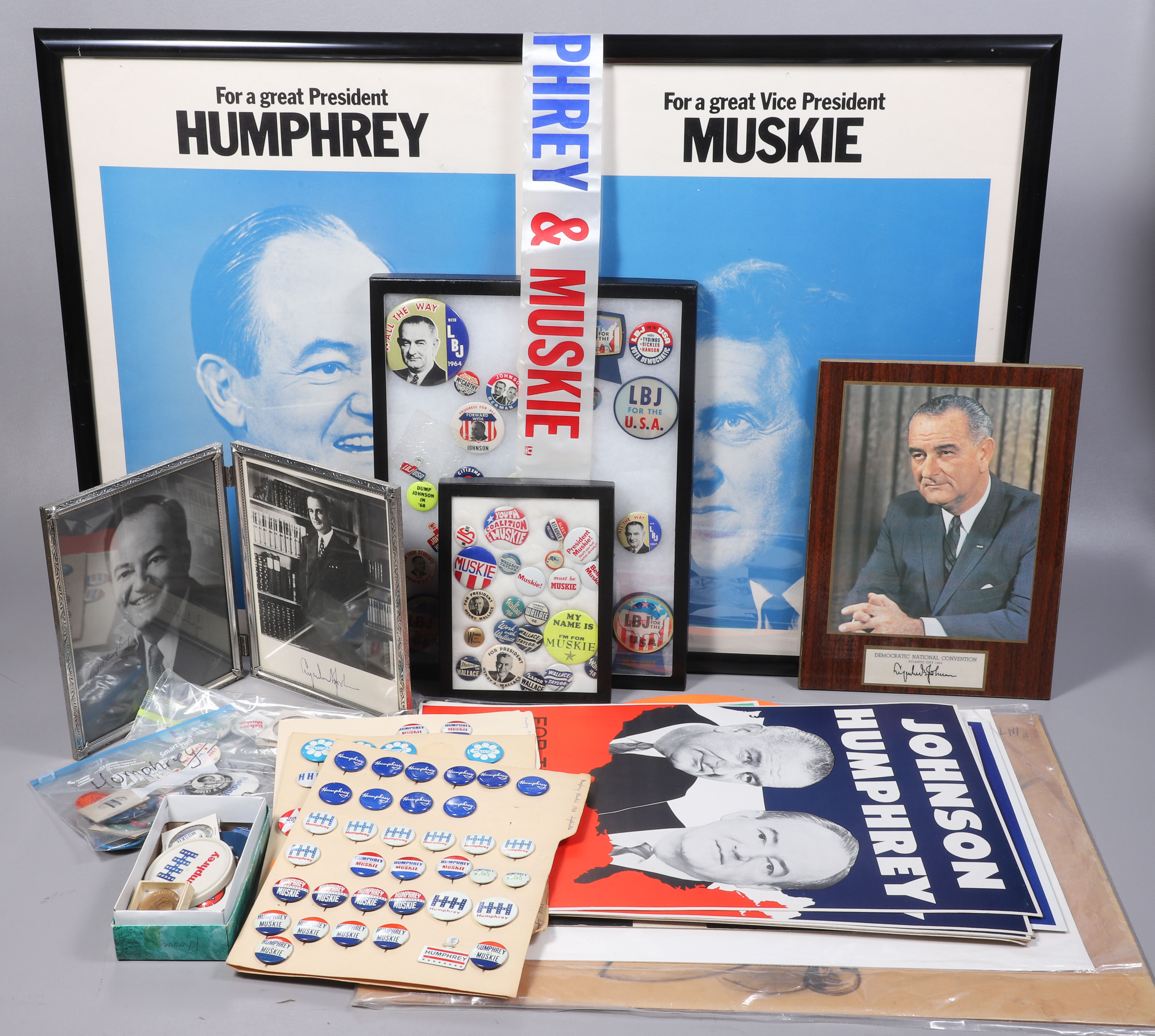 Large lot of Lyndon B Johnson,