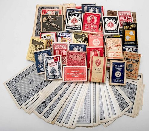 LARGE LOT OF MAGIC PLAYING CARDS.
