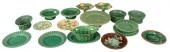 LARGE LOT OF MAJOLICA, TO INCL