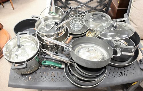 LARGE LOT OF POTS AND PANS TO