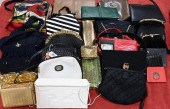 LARGE LOT OF PURSES/HANDBAGS,