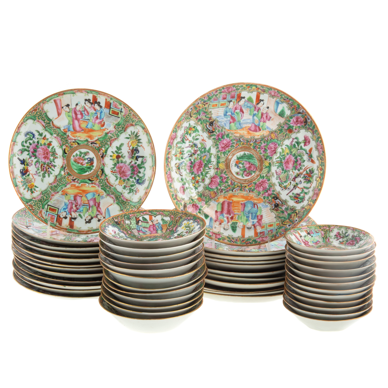 LARGE LOT OF ROSE MEDALLION