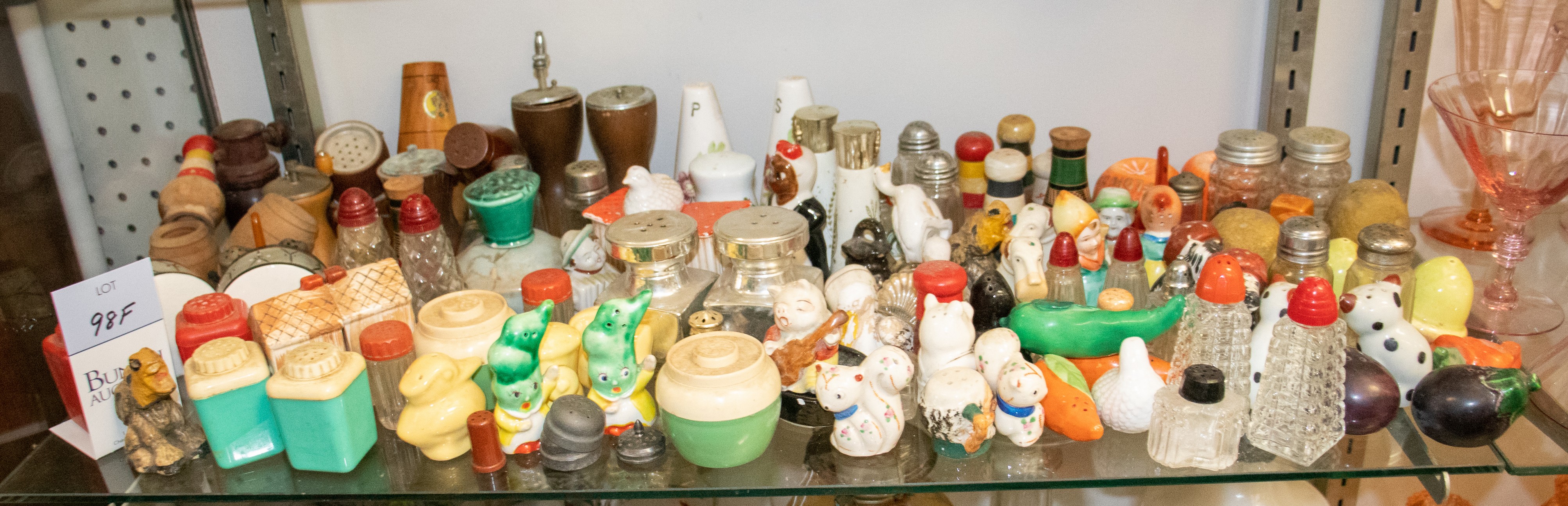 Large lot of salt & pepper shakers
