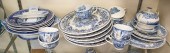 Large lot of scenic blue & whi