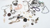 LARGE LOT OF SILVER JEWELRYLar