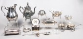 Large lot of silver plate, inc