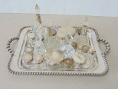 LARGE LOT OF STERLING LIDDED C
