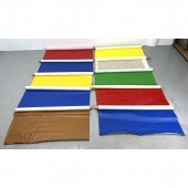 Large lot of vinyl fabric. 10