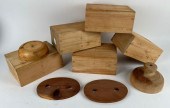 LARGE LOT OF WOODEN SHAKER BAS