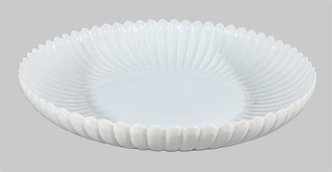 Large lotus form charger bowl;