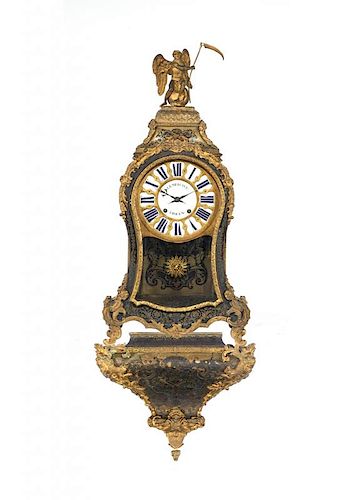 LARGE LOUIS XV EBONIZED BOULLE