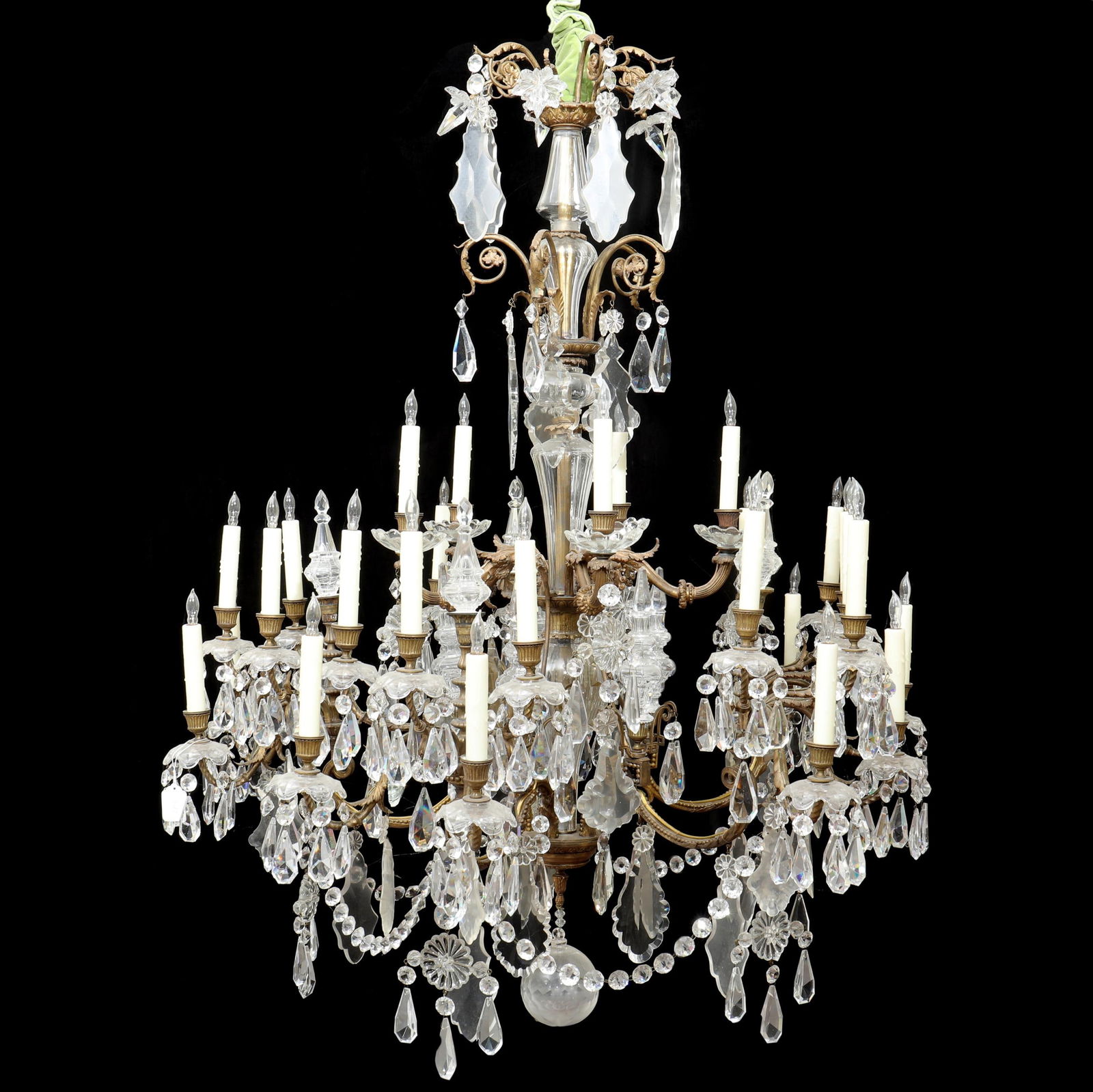 LARGE LOUIS XV STYLE DROP PRISM AND