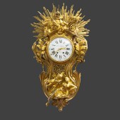 Large Louis XV Style Gilt Bron