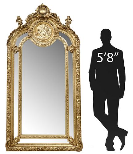 LARGE LOUIS XV STYLE GILT