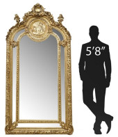 LARGE LOUIS XV STYLE GILT ROCA