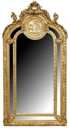 LARGE LOUIS XV STYLE GILT