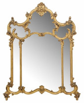 LARGE LOUIS XV STYLE GILT PAIN